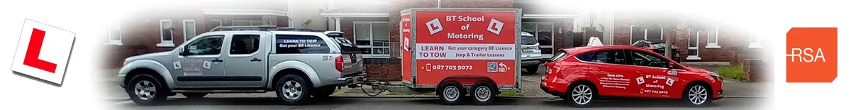 Jeep and trailer tuition with BT School of Motoring